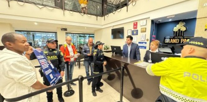 La Alcaldía Local de Santa Fe y la Policía de Turismo realizaron jornada de verificación en hoteles con piscinas para revisar condiciones de seguridad y cumplimiento de la Ley 1209 de 2008.