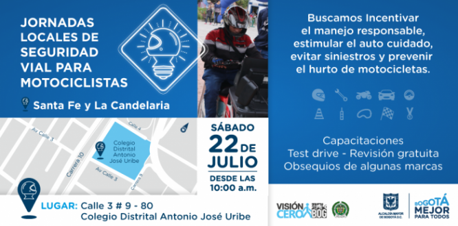 Has parte de las jornadas locales de seguridad vial para motociclistas