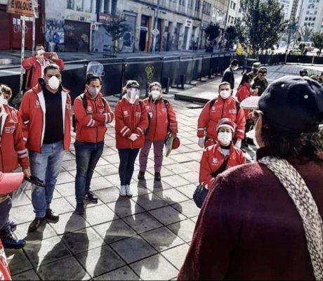 Jornada de sensibilización por la vida en el sector comercial de San Victorino